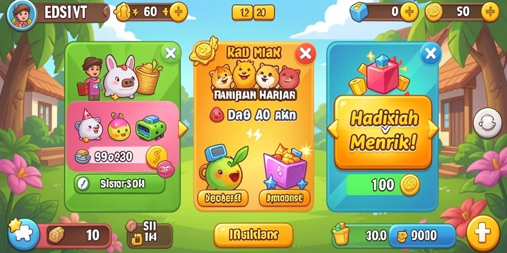 Tantangan yang semakin seru di setiap level.